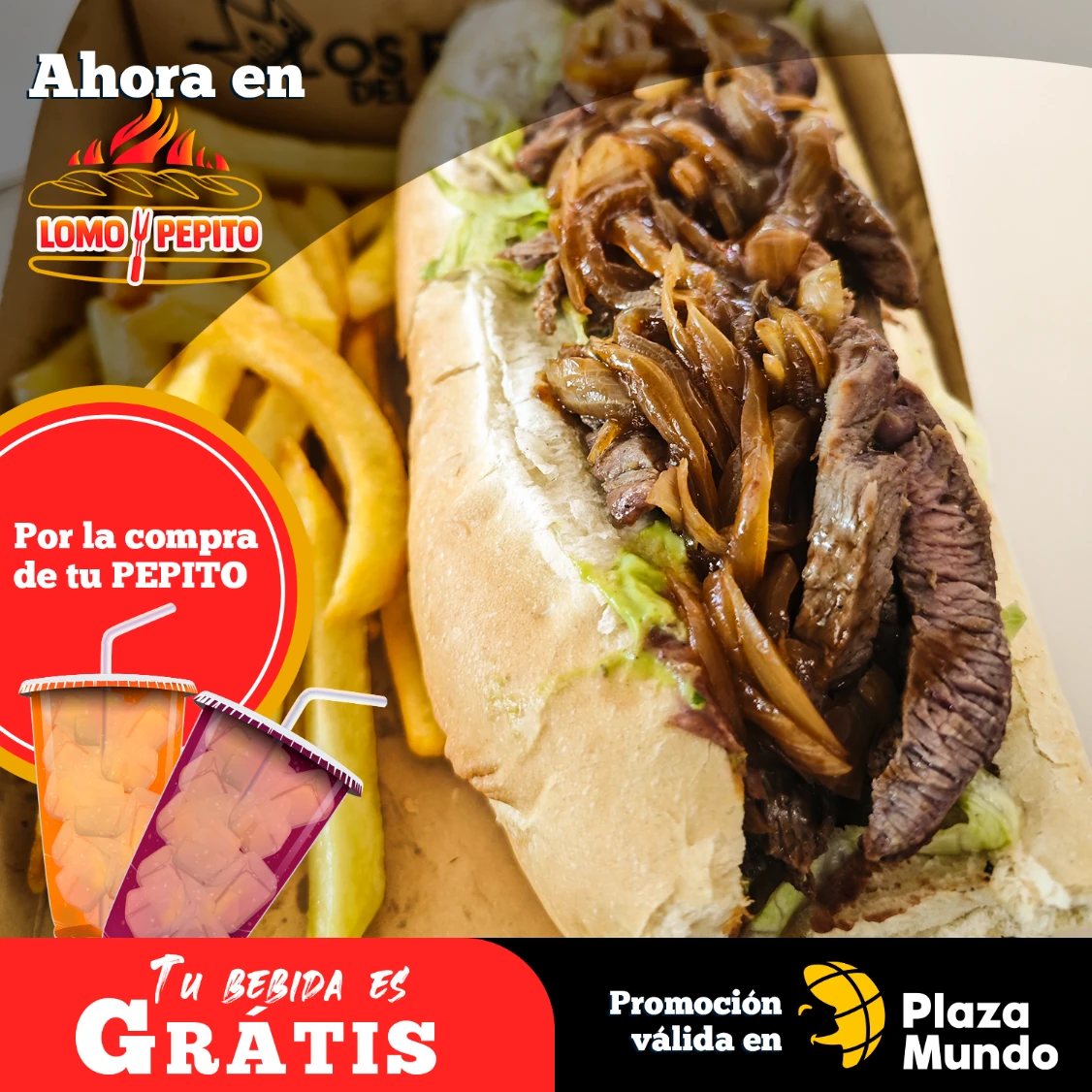 Pieza promocional para Lomo y Pepito