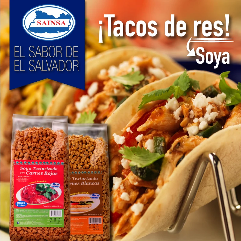 Pieza gastronómica con producto para SAINSA