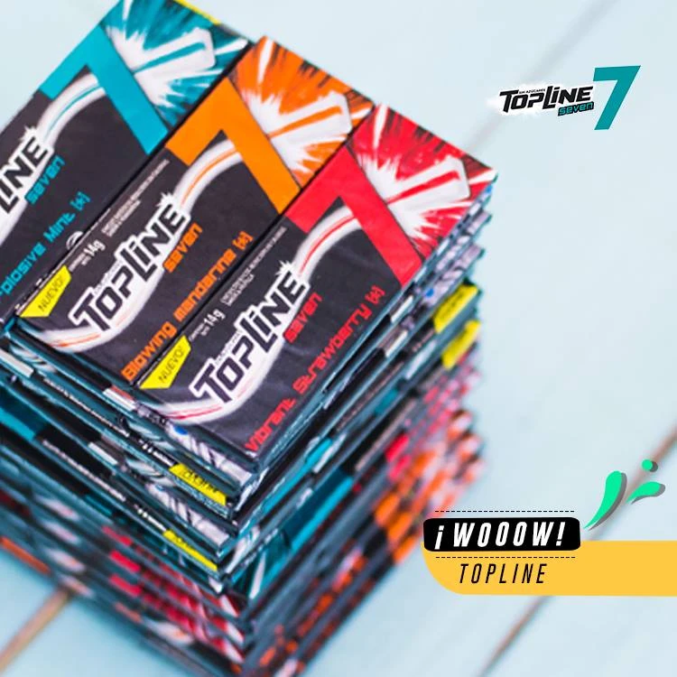 Pieza de producto: chicles para Topline