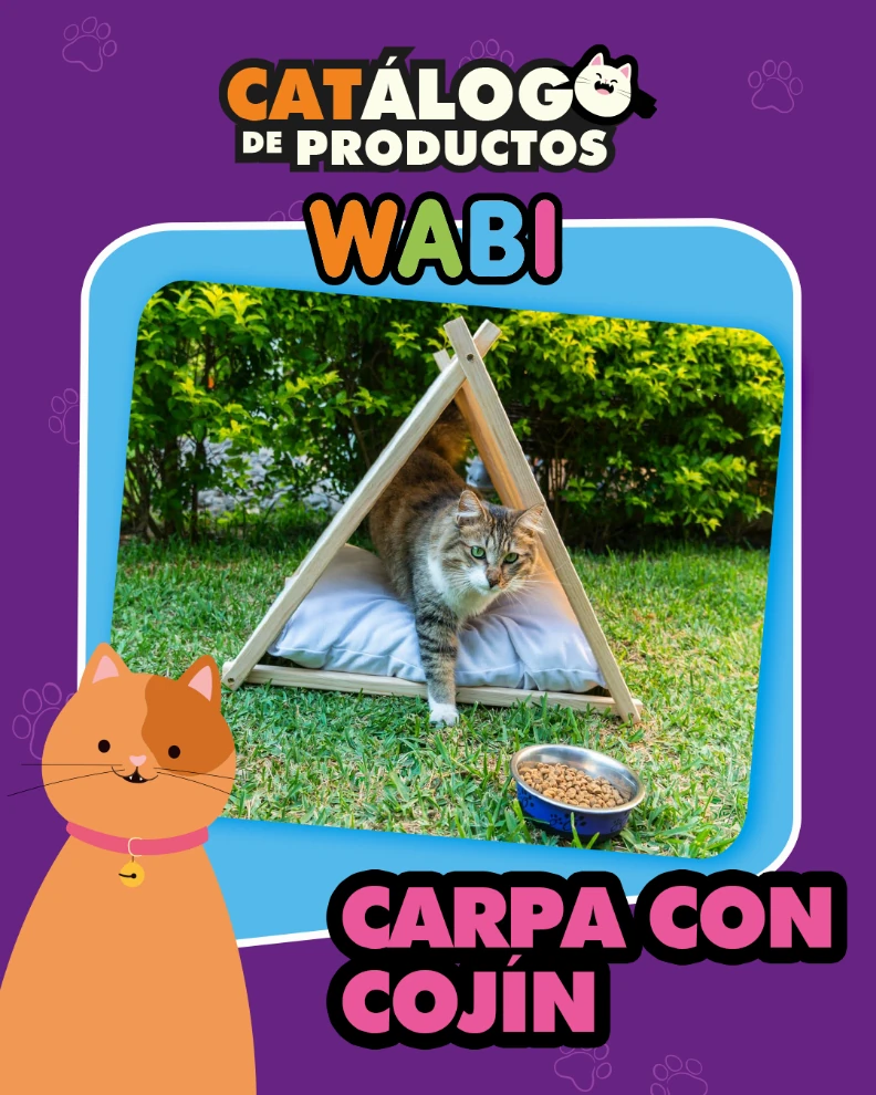 Catálogo de productos: carpa con cojín para WABI